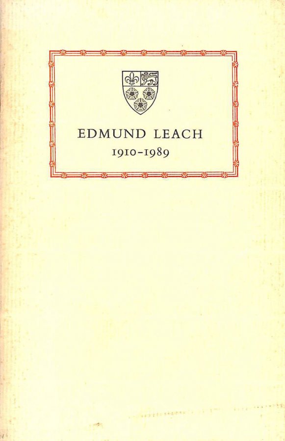 Image for Edmund Leach 1910-1989