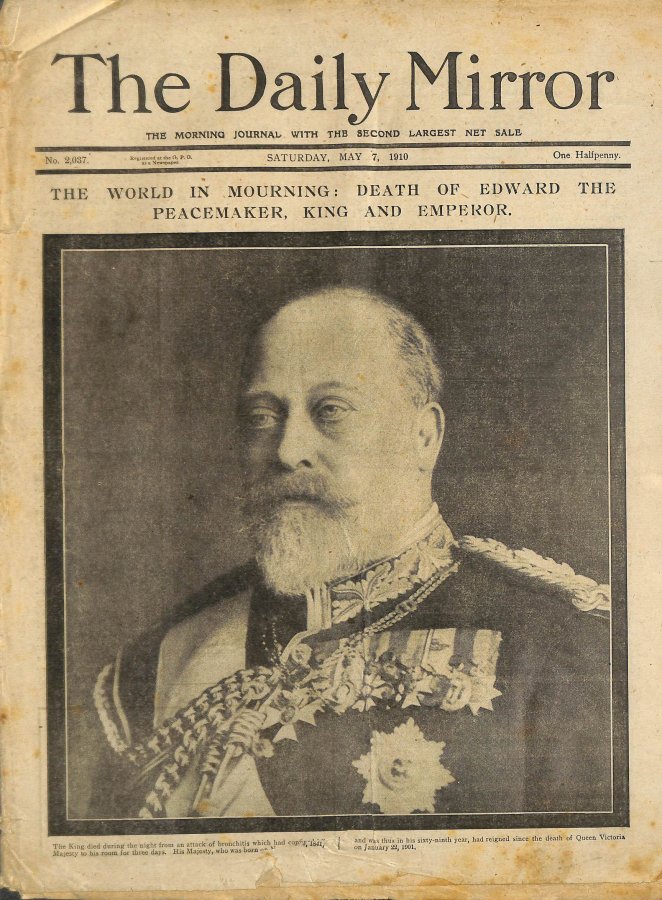 Daily Mirror, Saturday May 7 1910 Image for Daily Mirror, Saturday May 7 1910