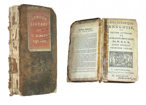 Bibliotheque Angloise, Tome Second, premier Partie and Seconde Partie Image for Bibliotheque Angloise, Tome Second, premier Partie and Seconde Partie