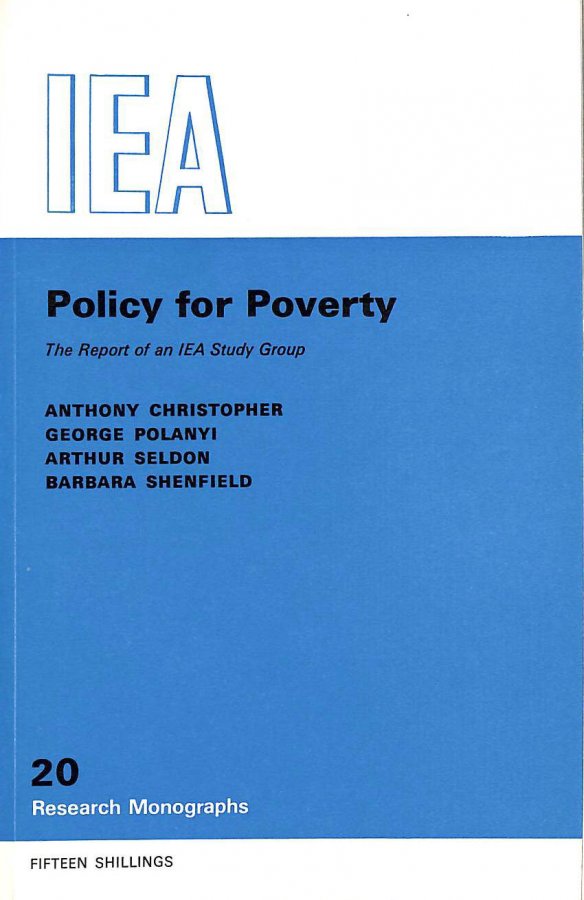 Policy for Poverty (Research Monograph) Image for Policy for Poverty (Research Monograph)