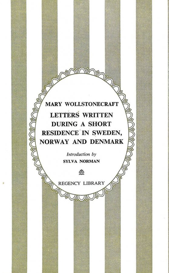 Image for Letters Written During A Short Residence In Sweden, Norway And Denmark (Regency Library)