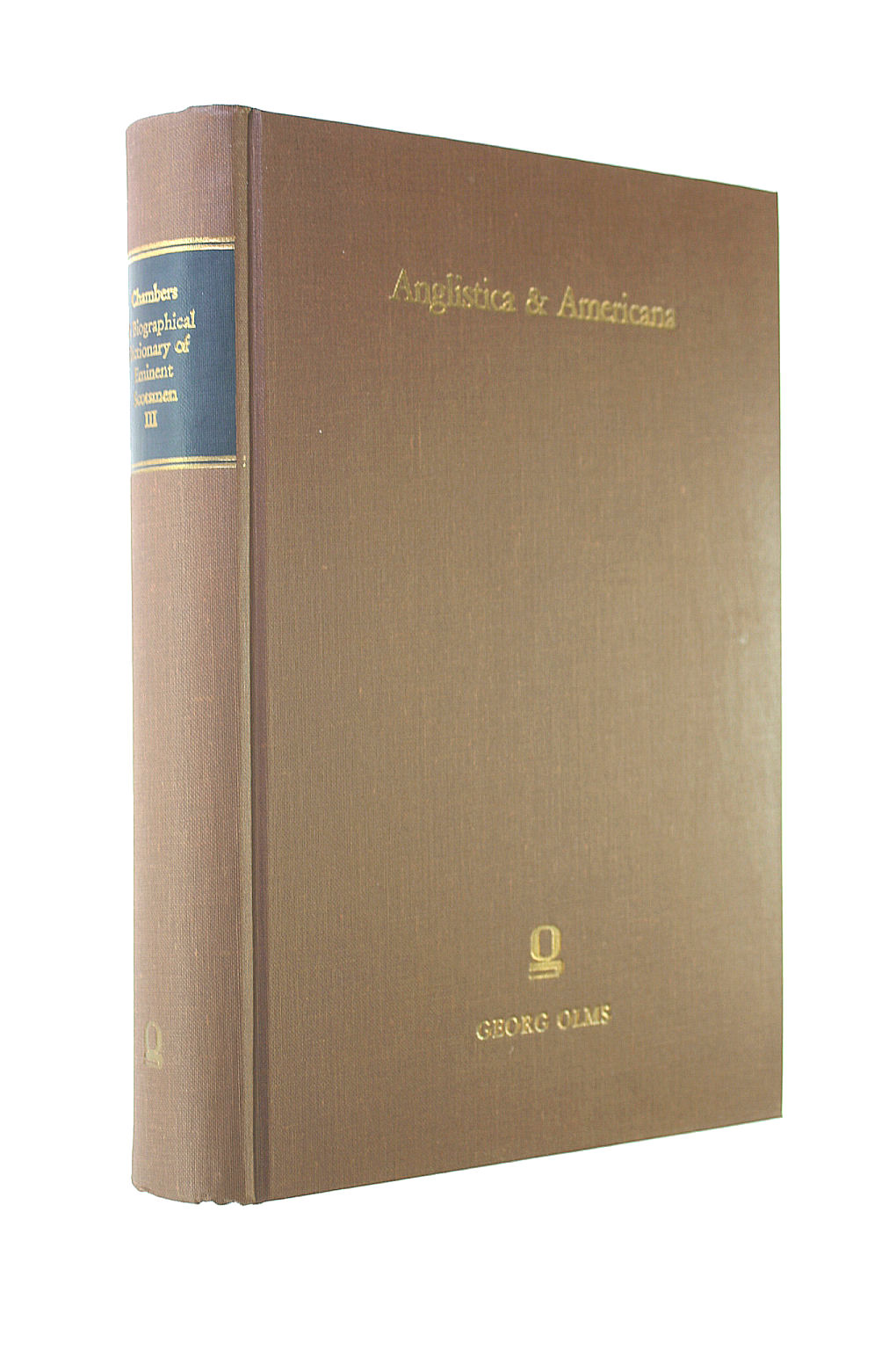 Image for A Biographical Dictionary Of Eminent Scotsmen Volume Iii (Anglistica & Americana)
