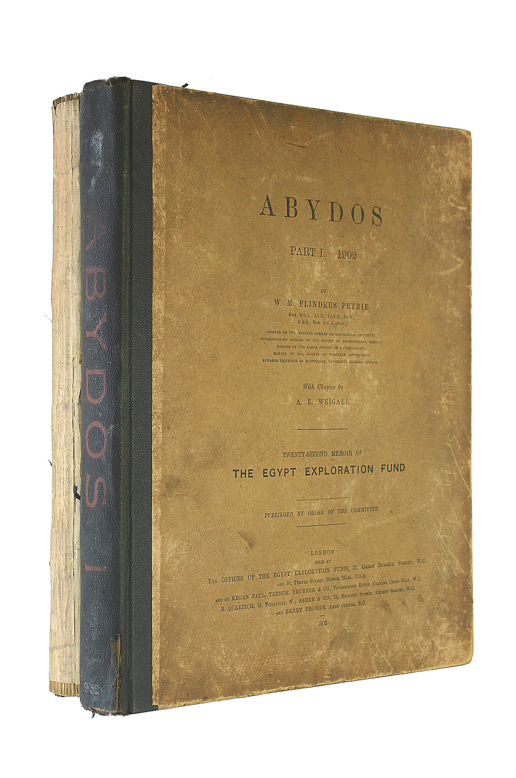 Image for Abydos (Part I: 22nd. Memoir of the Egypt Exploration Fund): (Part I: 22nd. Memoir of the Egypt Exploration Fund) (Part II: 24th. Memoir of the Egypt Exploration Fund)