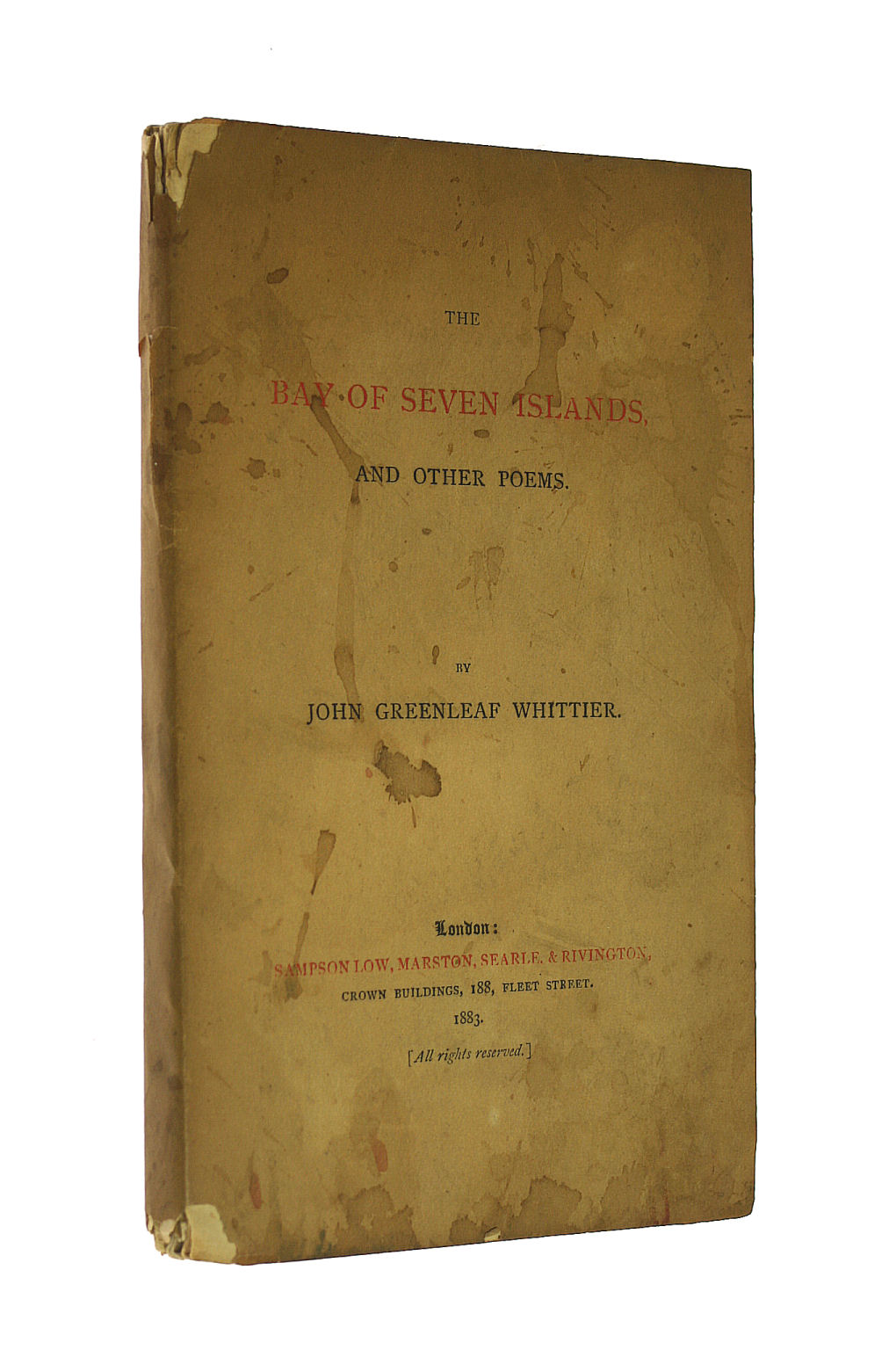 Image for The Bay of Seven Islands, and other poems