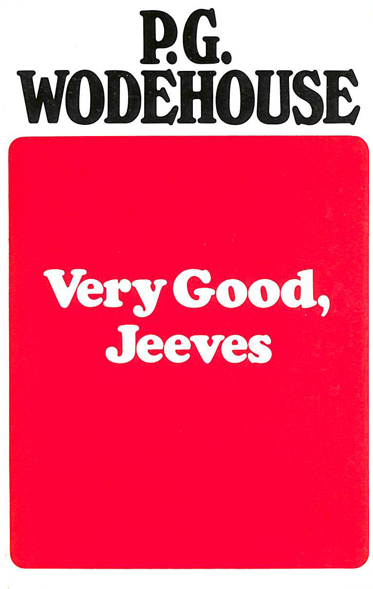 Image for Very Good, Jeeves